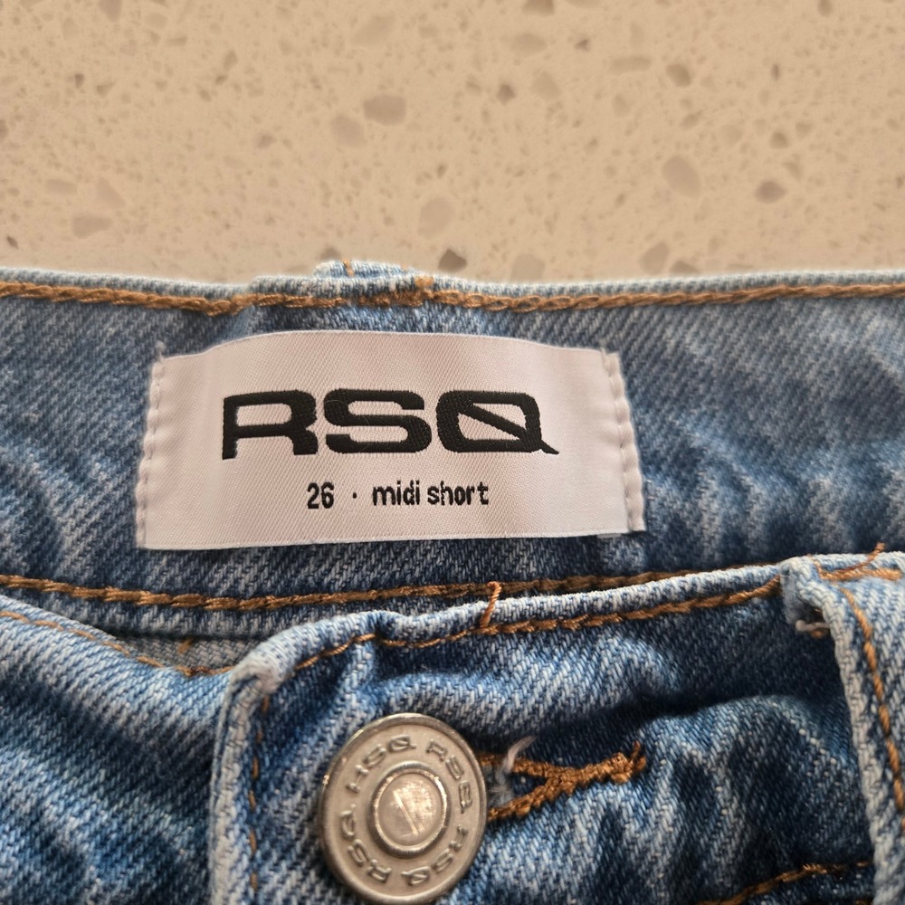 RSQ Light Blue Denim Jean Shorts - Picture 2 of 7